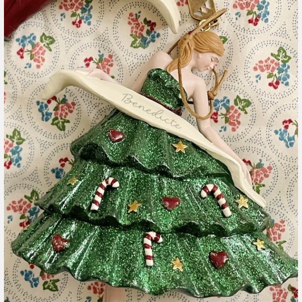 Julefigur fra Konges Sl�jd 2025 ballerina gr�n kjole