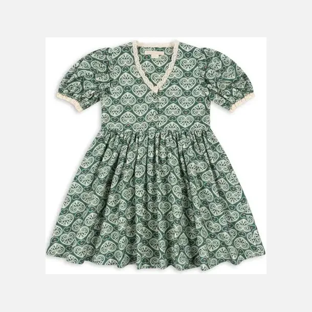 Konges Sljd Coeur Kjole lacy green 
