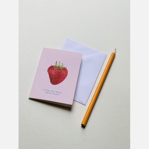 All by Voss - Flowercard A7, Danish by Voss, Jordbr