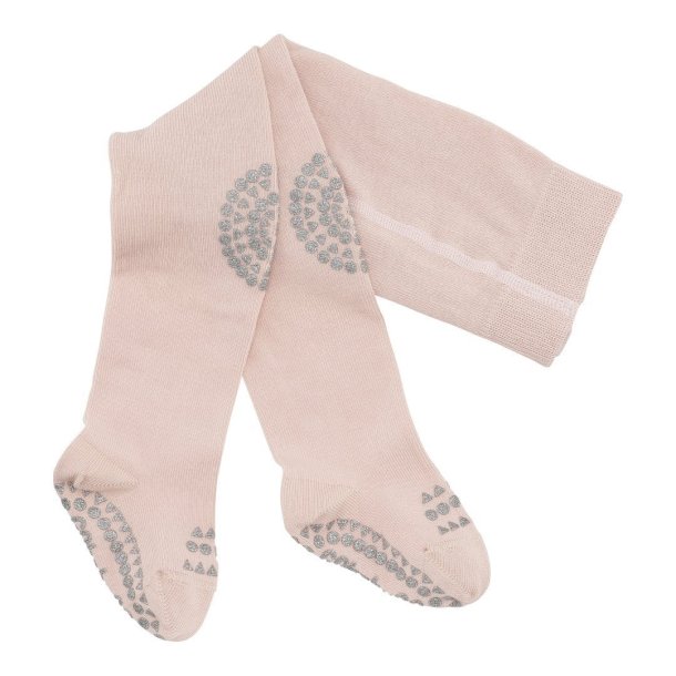 GoBabyGo kravle strmpebukser - Soft pink Glitter 12-18 mdr